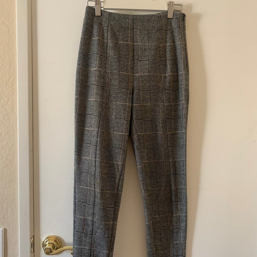 Plaid Skinny Pants